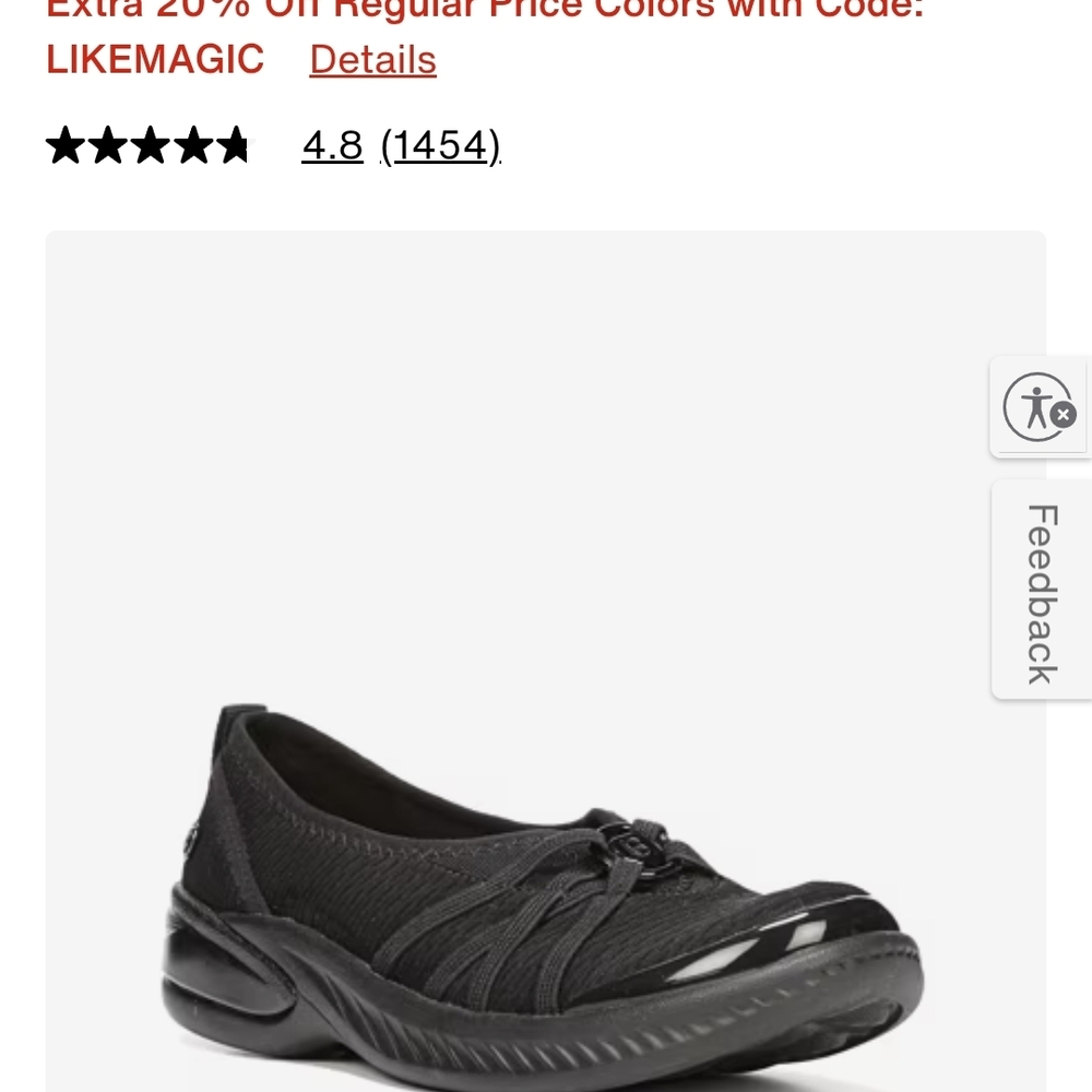 Bzees Black Women's Shoes